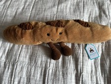 Jellycat Amuseables Baguette 13" Plush NWT