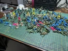 Huge Lot Vintage Mainly Marx Army Men WWII