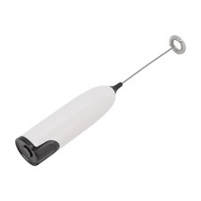 (White Black)Household Electric Milk Frother Automatic Handheld Milk Foam HG