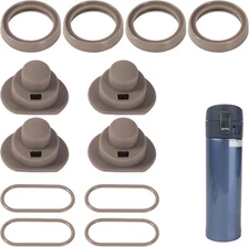 12pcs Gasket Replacement for Zojirushi Stainless Steel Mug, Small, Gray 