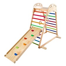 Kids Boys Girls Home Jungle Gym Playset Rock Climbing, Slide, Ladder
