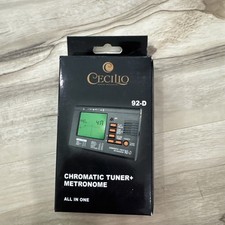 Cecilio 92-D Chromatic String Tuner Metronome All in One Instrument Pitch LCD