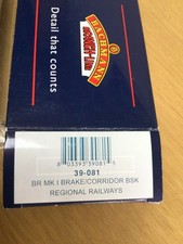 Bachmann OO Scale 39-081 BR Mk1 Regional Railways BSK Coach - See description