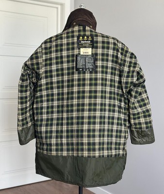 BARBOUR A200 Border Wax Jacket C46 / 117CM Made In England Vintage