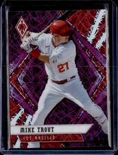 2021 Panini Chronicles #19 Mike Trout Phoenix Purple Velocity