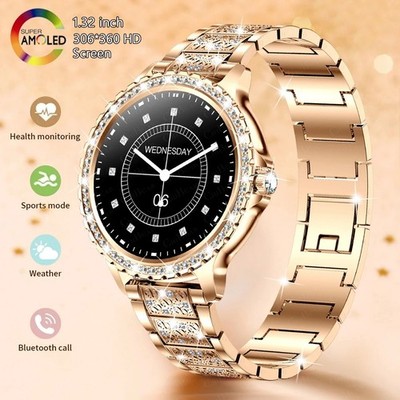 Smartwatch für Damen mit Anruffunktion und Blutdruckmessung (Android/iOS)