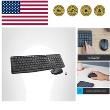 MK235 Wireless Keyboard and Mouse Combo for Windows, 2.4 GHz Wireless Unifyin...