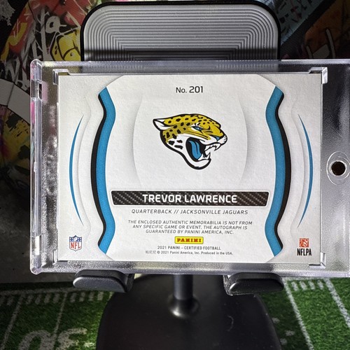 2021 Certified Freshman Fabric Red Etch /20 Trevor Lawrence Rookie Patch Auto - Picture 6 of 10