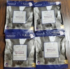 4 X Parasilk Glove Treat Replenish Strengthen Aging Hands  Nails Mitts Sz M NEW