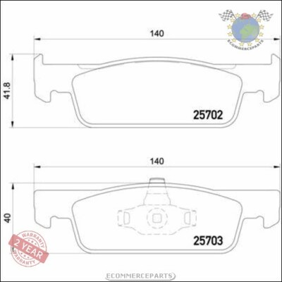 Kit Bremsbeläge Brembo Vorderachse für DACIA SANDERO LOGAN RENAULT TWINGO CL bk7