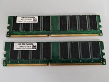 2x (Matching Pair) Unbranded SDRAM 1gB 400MHz DDR (2gb Total)