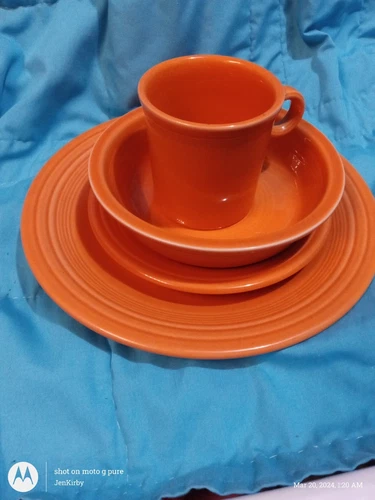 Fiesta Tangerine 4 Piece Place Setting