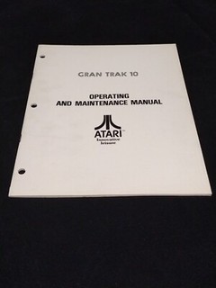 GRAN TRAK 10 ATARI OPERATING MANUAL 1974