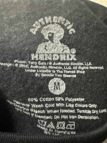 Jimi Hendrix 1967 World Tour Black Sweatshirt Crewneck Rock Music - NEW!! Rare - Picture 9 of 9