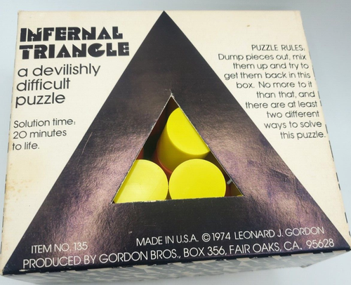 Infernal Triangle Puzzle A Devilishly Difficult Puzzle - Picture 3 of 6