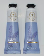 2 BATH BODY WORKS AROMATHERAPY LAVENDER VANILLA HAND CREAM LOTION 1 OZ TRAVEL