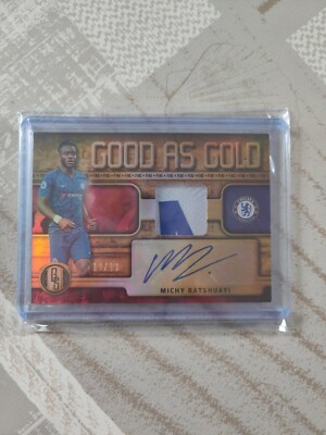 2019-20 Panini Gold Standard Good as Gold Autographed Memo Batshuayi  Chelsea/19