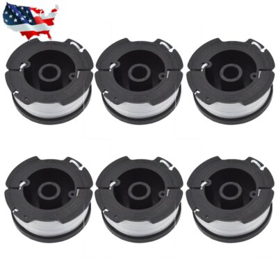 Trimmer Spool  Replacement For BLACK+DECKER AF-100-3ZP 30ft .065'' 6-Pack