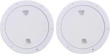 2 Pack 9.84" Boat Inspection Hatch RV Round Deck Plate Access Cover Marine Yacht