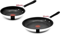 Tefal E30 2Tlg Pfannenset 20/26Cm Bratpfannen, Induktion Pfanne, Alle Herdarten