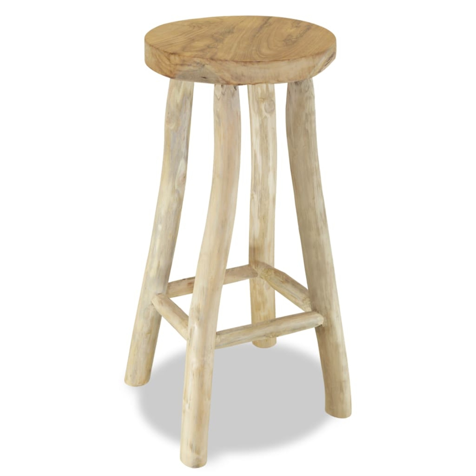 Vidaxl Bar Stool Solid Teak Wood 244545 For Sale Online Ebay