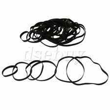 Different Size Flat Tape Machine Recorder 4mm Width Rubber Belt Set of 50