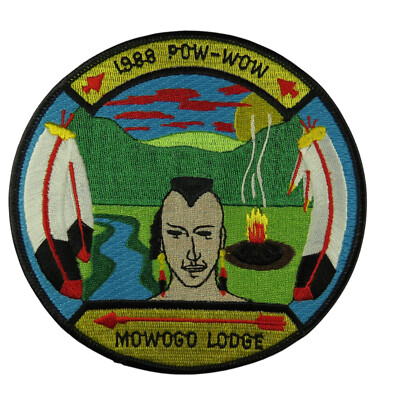 Mowogo Lodge 243 Northeast Georgia Council GA 1988 Pow-Wow Patch BLK Bdr (SA996)