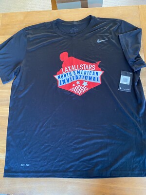 Lax All Stars Nike DriFit T-Shirt schwarz Herren