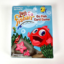 Let's Go Fishin': Go Fish Card Game Children 4 And Up, Pressman, New