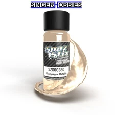 SPAZ STIX SZX00380 Champagne Metallic Airbrush Ready Paint, 2oz Bottle HRP
