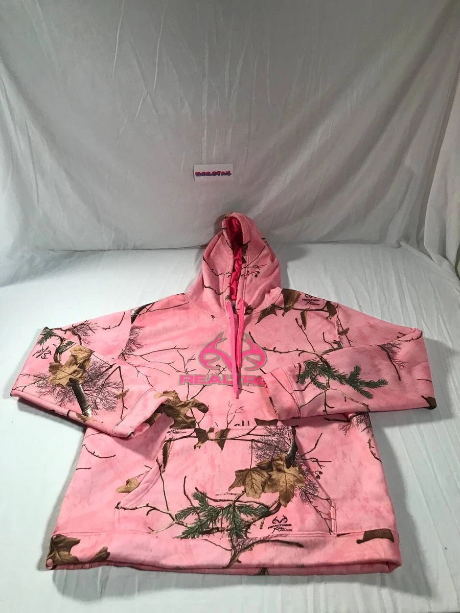 Girls pink sales camo hoodie