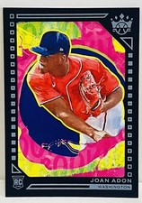 2022 Panini Diamond Kings Joan Adon RC Level 2 Blue Frame #141 - Nationals
