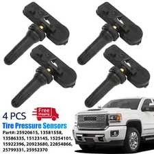 4PCS TPMS Tire Pressure Monitoring Sensors 315 Mhz for GMC Chevy Buick 13586335