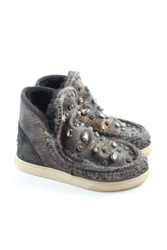 MOU Botines de invierno Mujeres Talla 36 color oro-gris claro | eBay