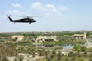2004 UH-60 Blackhawk 1-160th Aviation Regiment Tikrit Iraq 4x6 Photo