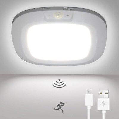 5,9 Zoll USB Wiederaufladbare Bewegungssensor LED Deckenleuchte, 6000k, Schrank Garage