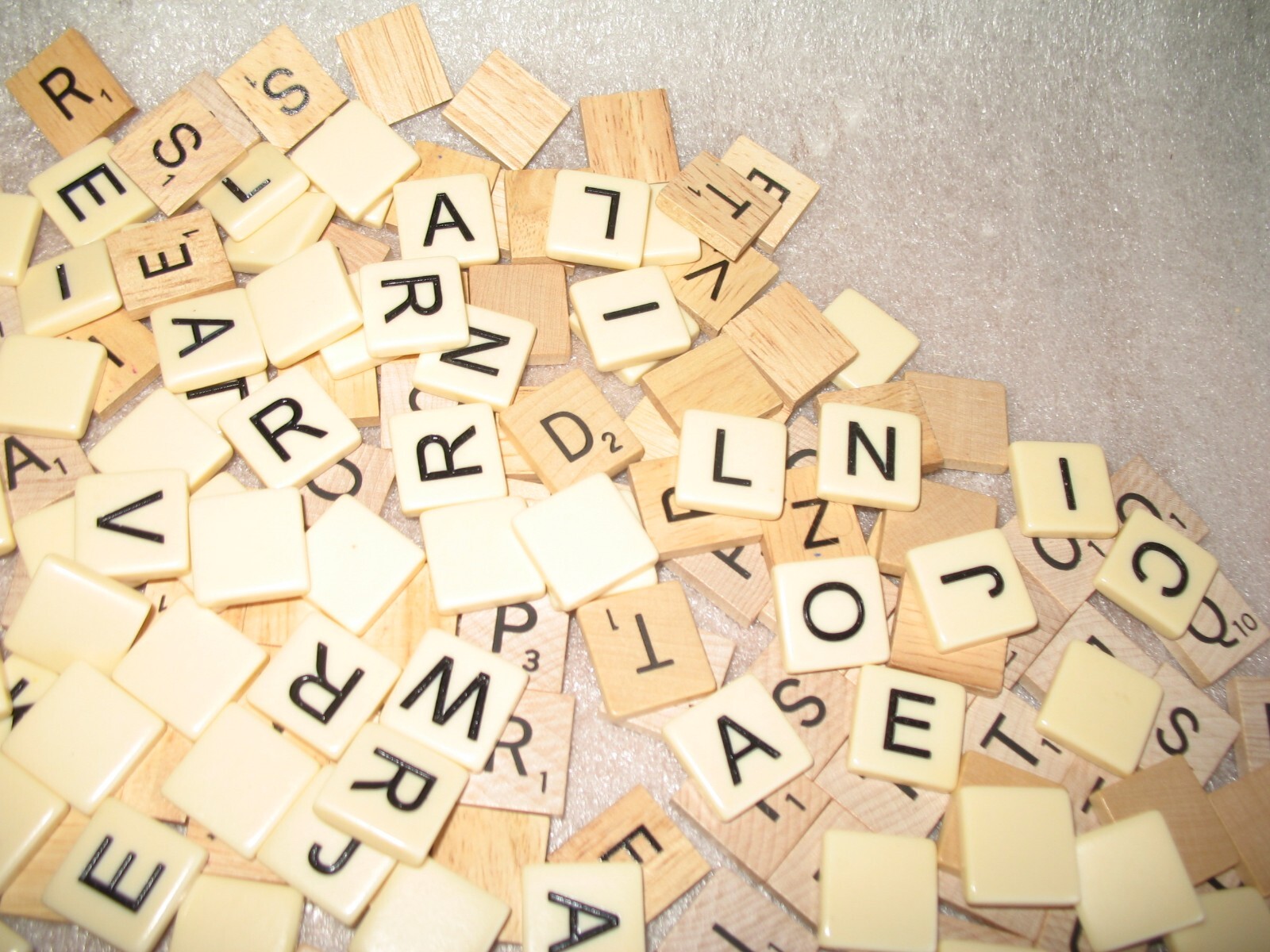 Wood Scrabble & plastic Bananagram Tiles Scrapbooking Letters Alphabet Crafts eBay