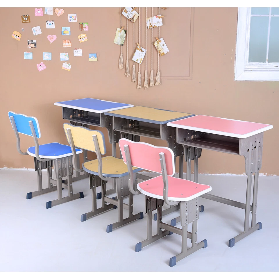 Kids Desk and Chair Set Height Adjustable Children's Study Table for Ages 3-18  - Image 4 of 4