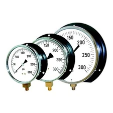 PIC Gauges 115D-854CC Bottom Mount Dry Pressure Gauge w/ Black Steel Case