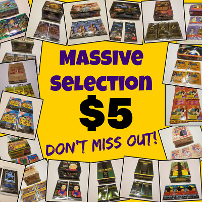 Huge Selection of Factory Sealed Trading Card Packs
