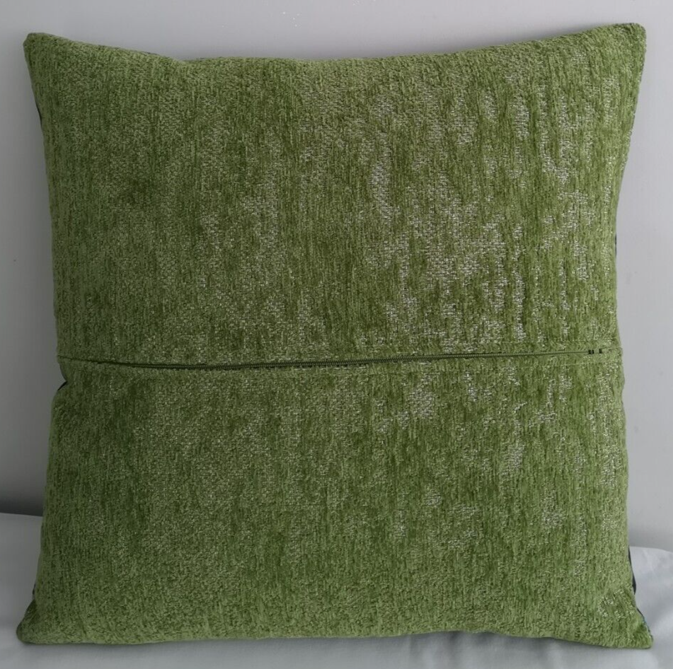 Emma J Shipley SILVERBACK CHARCOAL VELVET Cushion cover. Handmade and