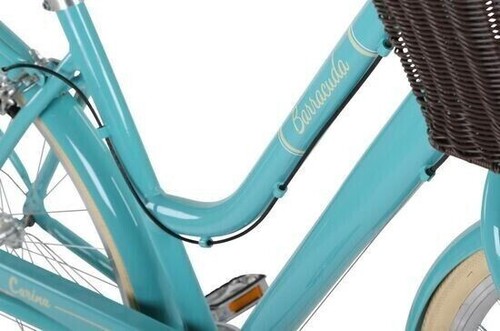 Lightweight Alloy Ladies Dutch Bike Barracuda Carina 700c 18" Turq With Basket - Picture 3 of 5