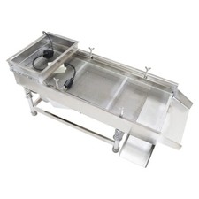 110V 4mm Single Layer Round Hole Full Stainless Steel Linear Vibrating Screen