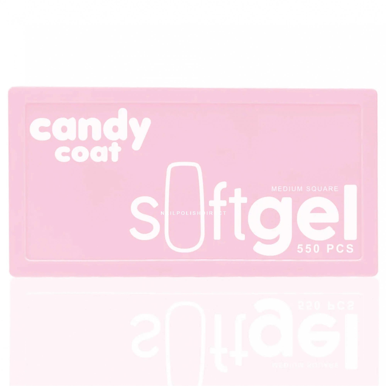 Candy Coat Soft Gel Tips - Medium Square (550 Pcs)