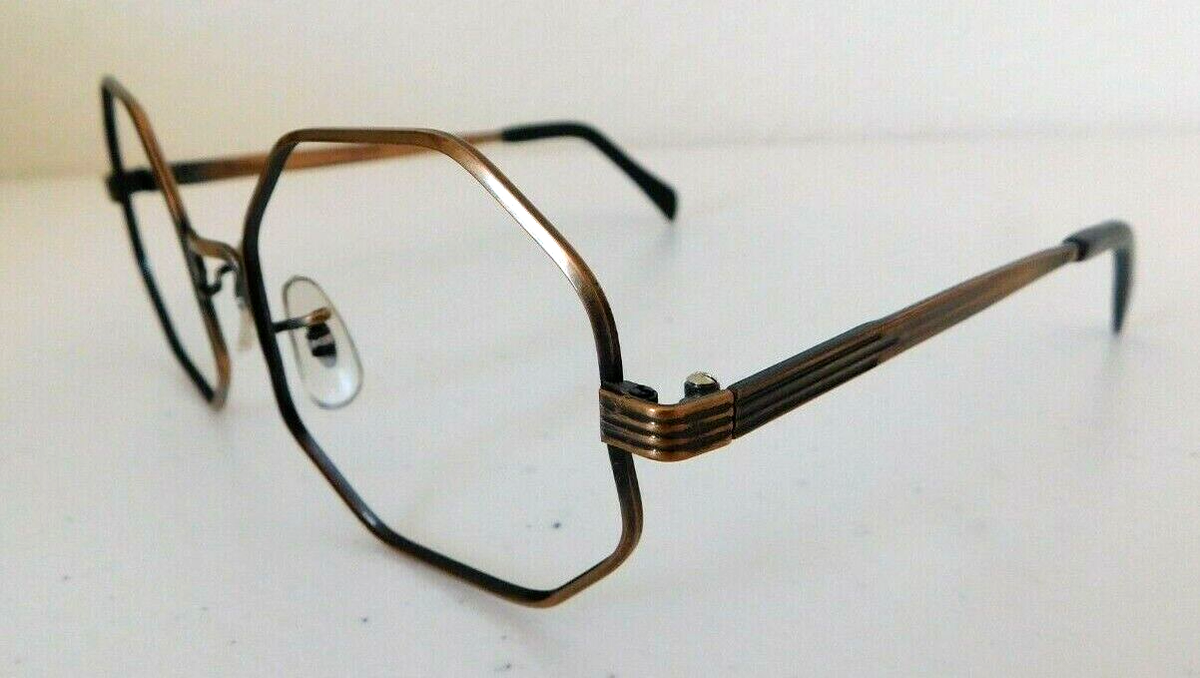 Vintage VICTORY OPTICAL 643-L.C. Ant. Bronze 56/20 Eyeglass Frame