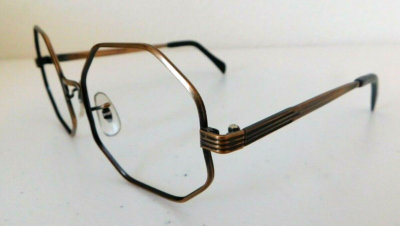 Vintage VICTORY OPTICAL 643-L.C. Ant. Bronze 56/20 Eyeglass Frame