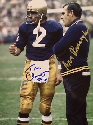 ARA PARSEGHIAN TOM CLEMENT SIGNED NOTRE DAME