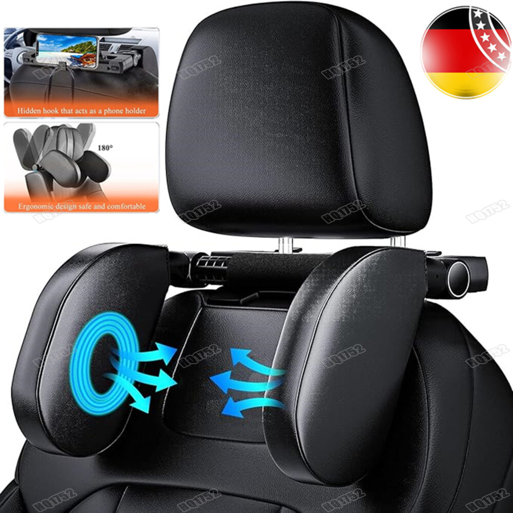Cuscino Seggiolino Auto Poggiatesta Auto Supporto Cervicale per Bambini Adulti Cuscino Dormire -