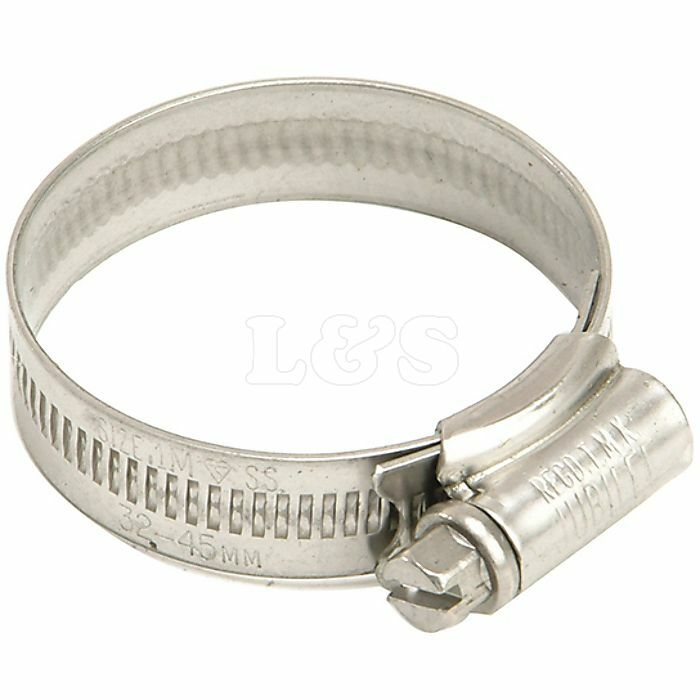 1A Stainless Steel Hose Clip 22 - 30mm (7/8 - 1.1/8in) by Jubilee - (Each)