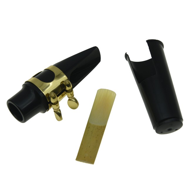 Quality Alto/Tenor/Soprano Sax Mouthpiece w/ Ligature, Reed and Plastic